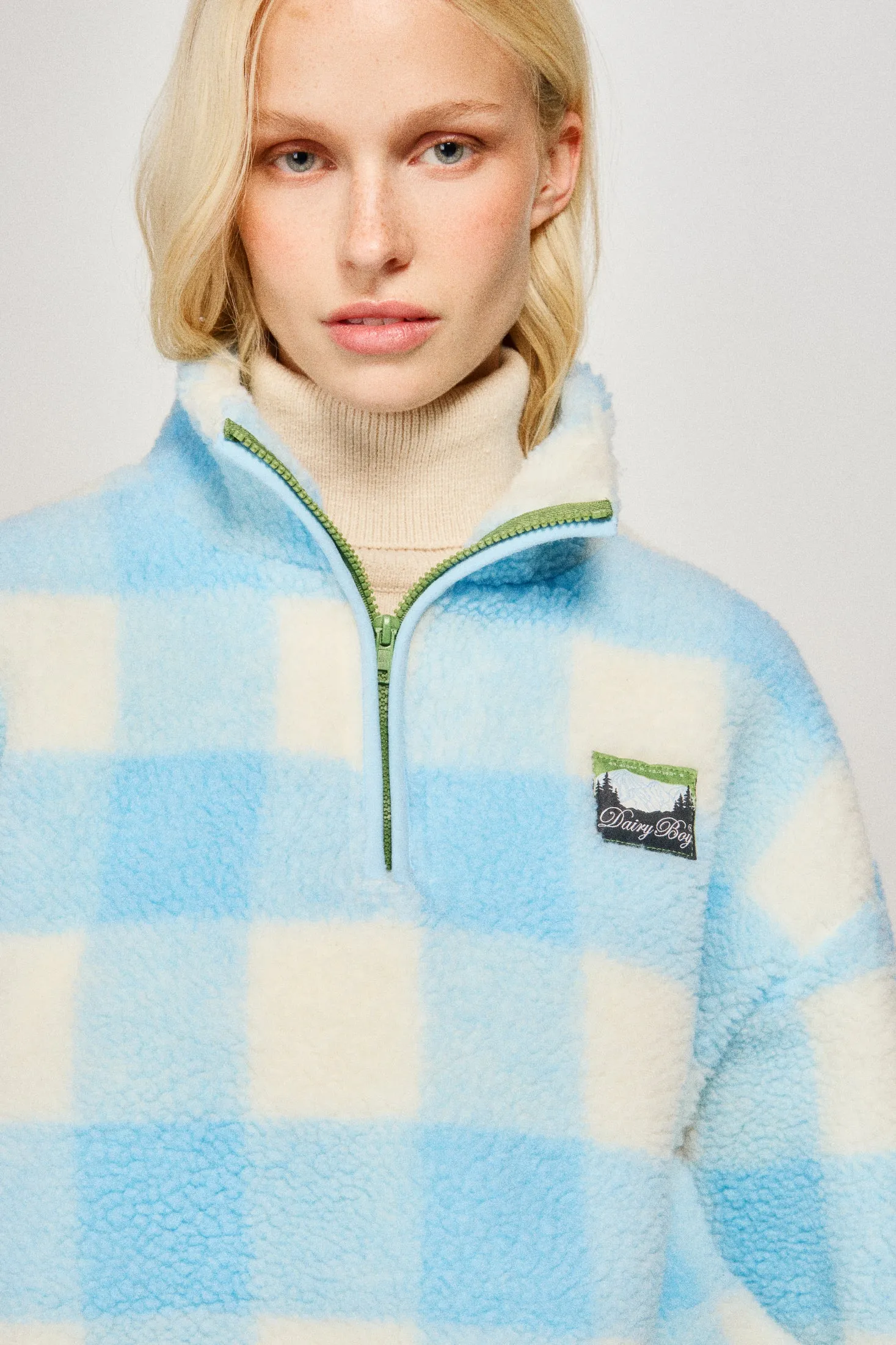 Green Mountain Fleece - Blue Buffalo Check sold by Dairy Boy product image thumbnail 2
