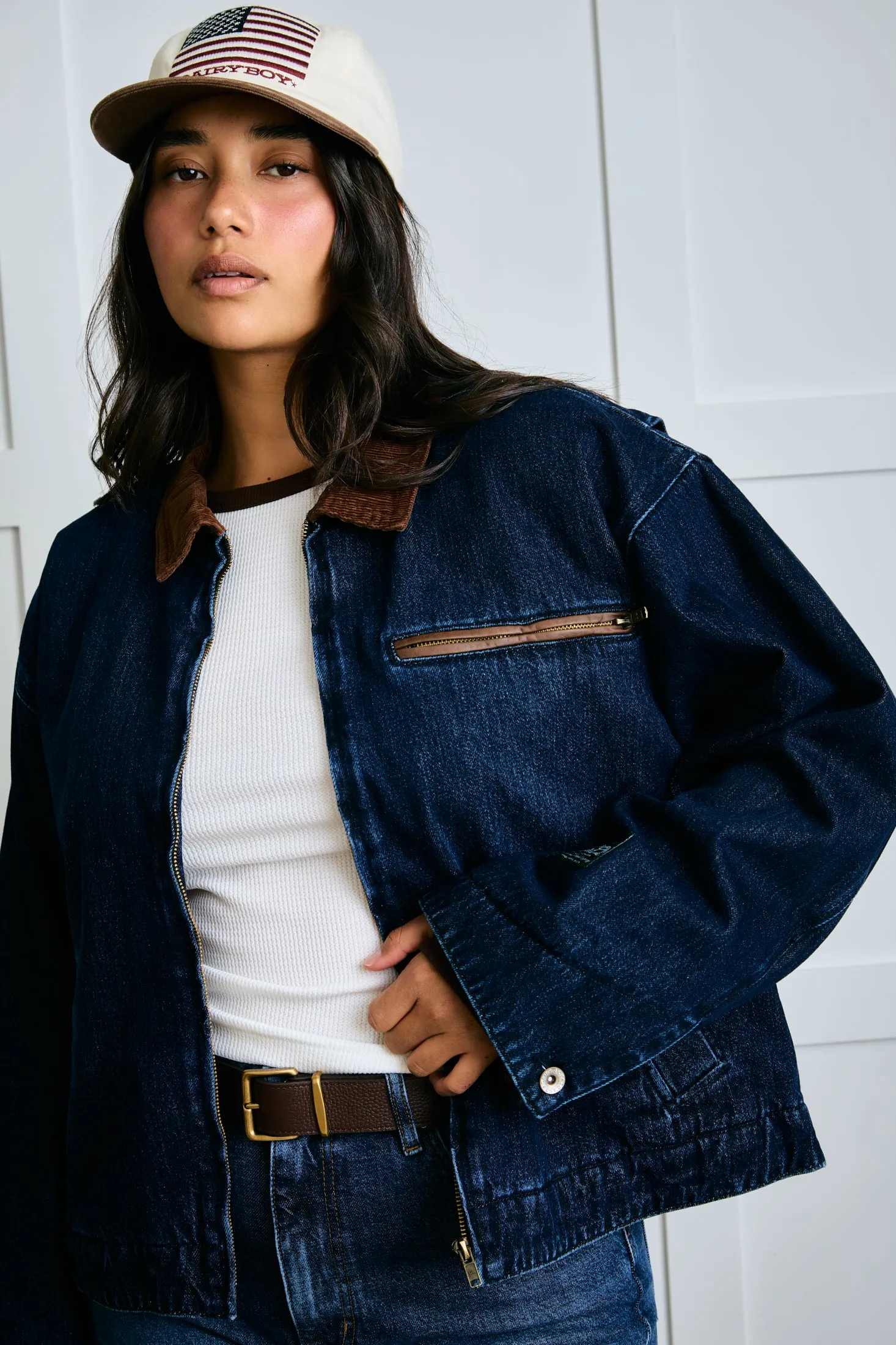The Barn Jacket - Wild Blue sold by Dairy Boy product image thumbnail 2
