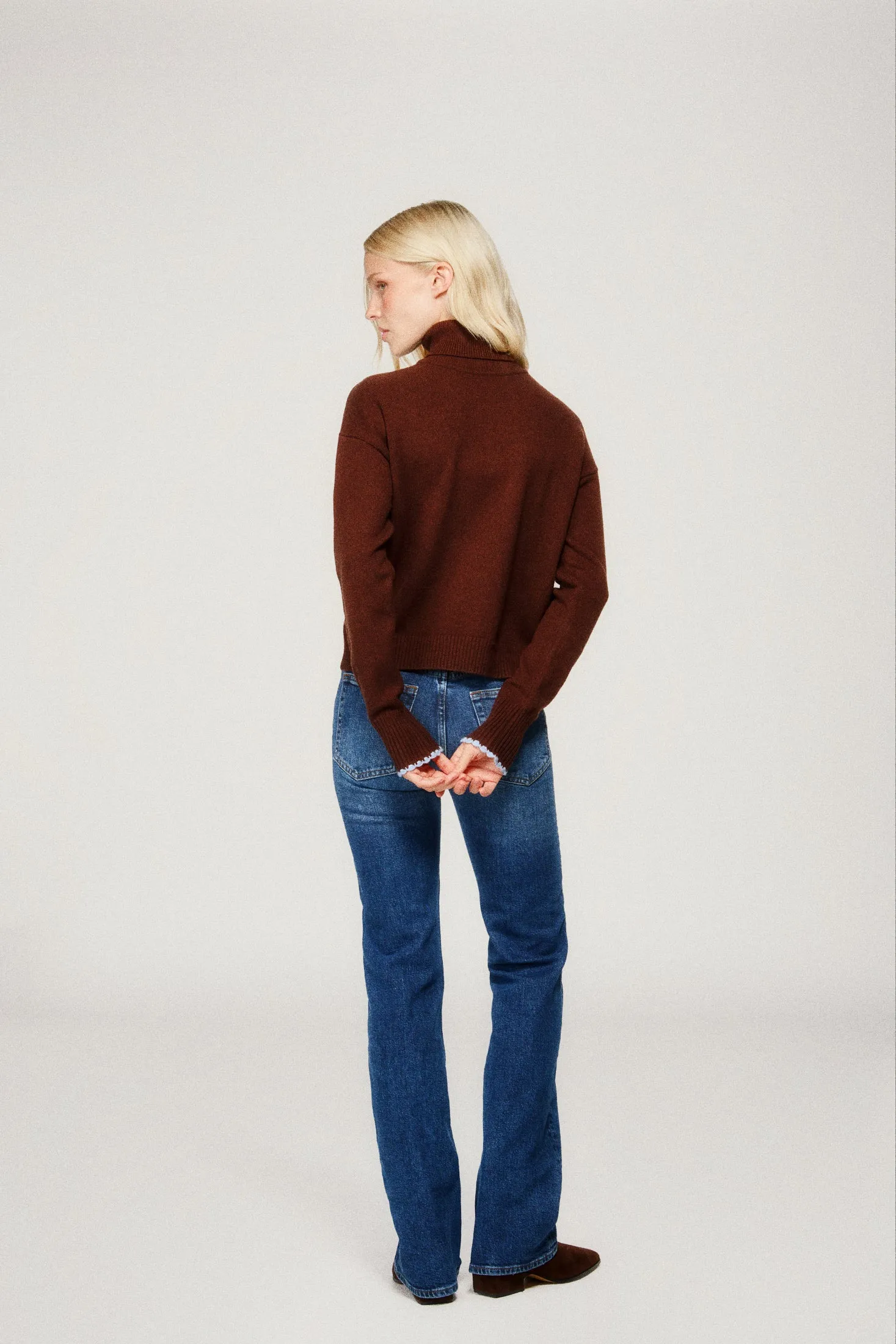 Ellie Turtleneck - Espresso sold by Dairy Boy product image thumbnail 3