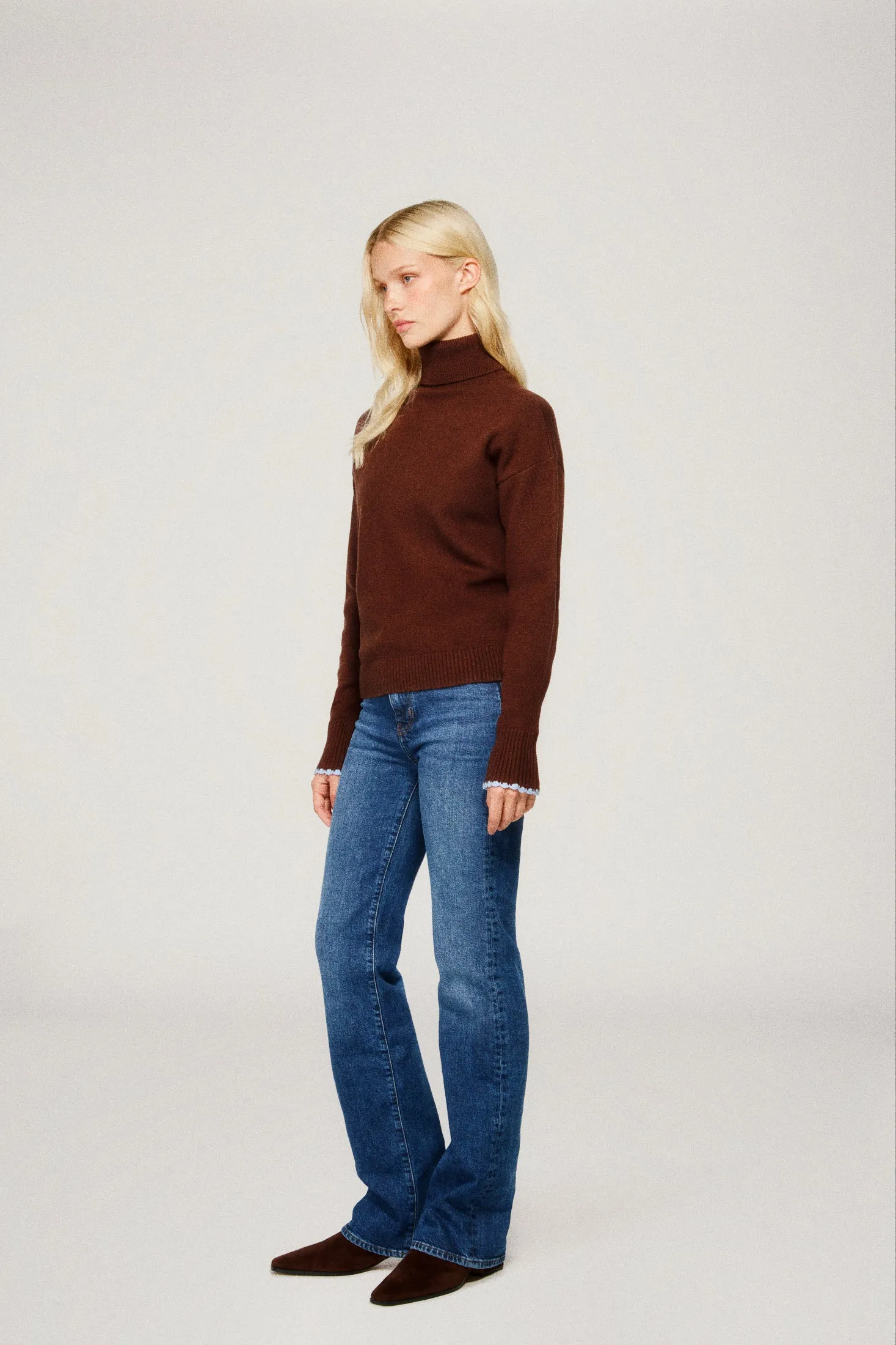 Ellie Turtleneck - Espresso sold by Dairy Boy product image thumbnail 2