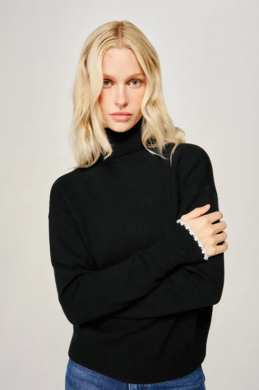 Ellie Turtleneck - Black sold by Dairy Boy