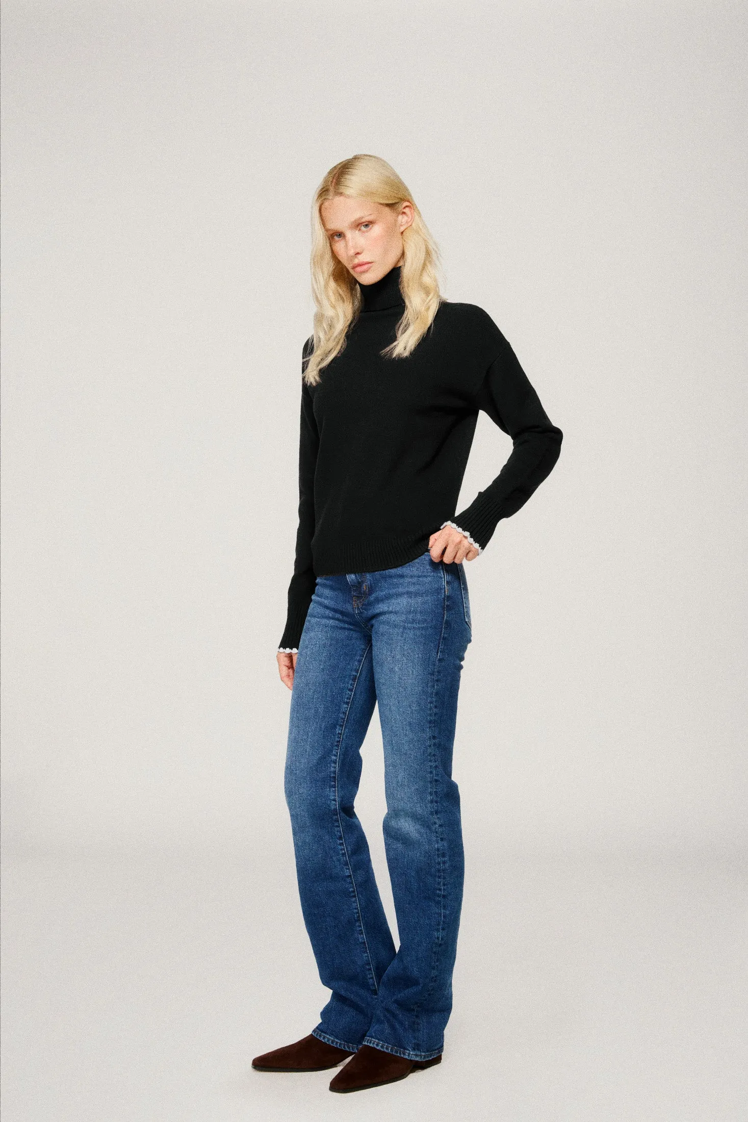 Ellie Turtleneck - Black sold by Dairy Boy product image thumbnail 2