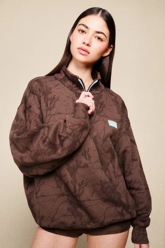 Heritage Half Zip - Lowcountry Camo made by Dairy Boy