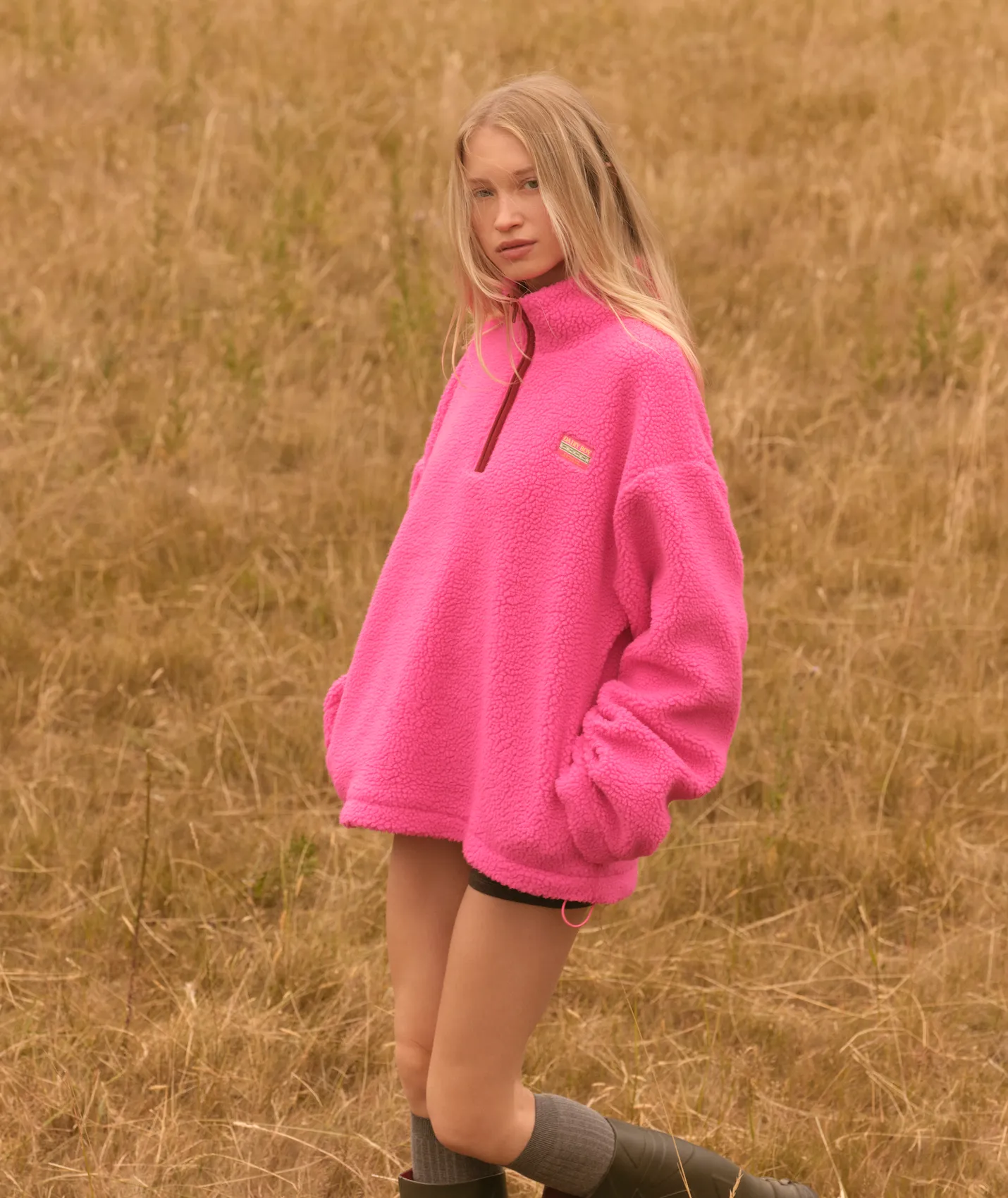 Mountain Fleece - Highlighter Pink sold by Dairy Boy product image thumbnail 4