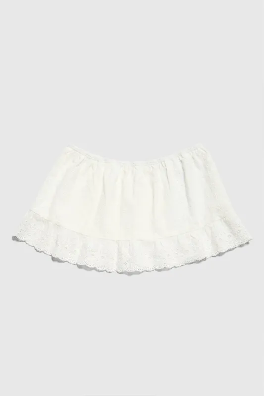 Frances Eyelet Skirt sold by Dairy Boy