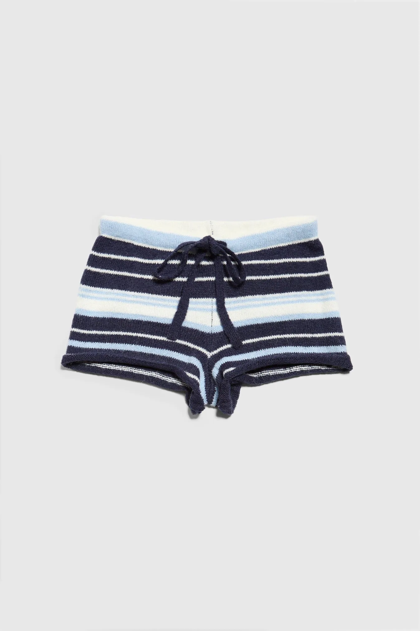 Surfside Striped Knit Shorts - Ocean Blue sold by Dairy Boy
