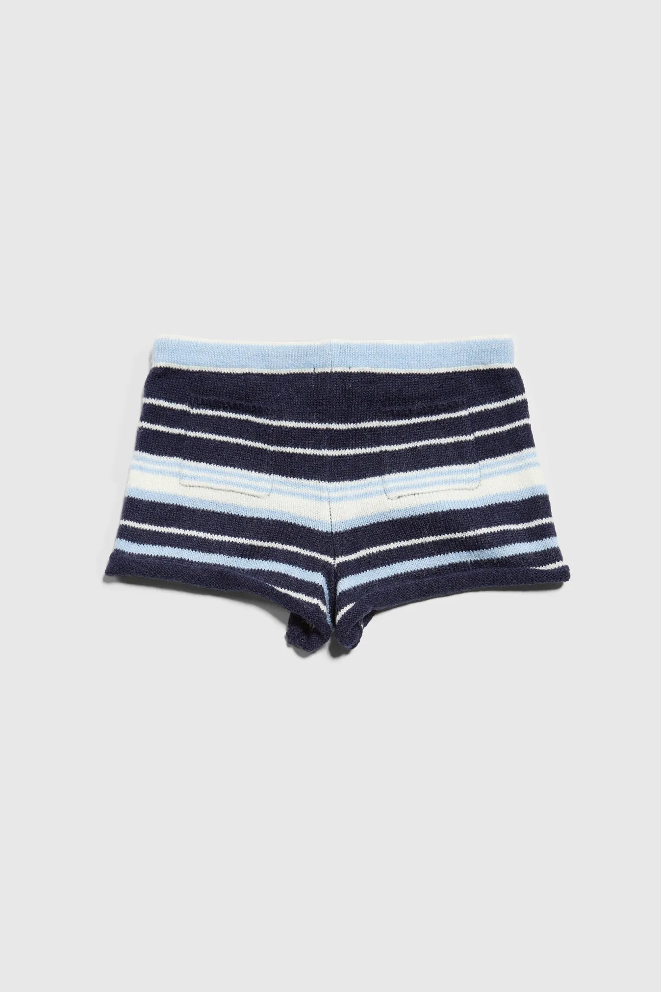 Surfside Striped Knit Shorts - Ocean Blue sold by Dairy Boy product image thumbnail 3