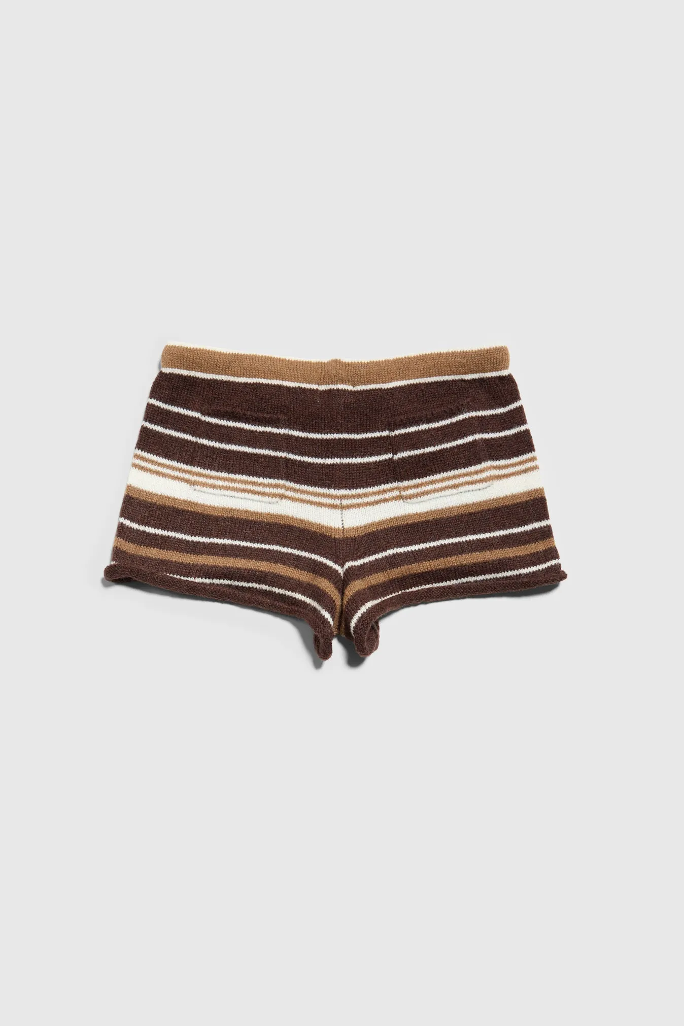 Surfside Striped Knit Shorts - Sand Dune sold by Dairy Boy product image thumbnail 3