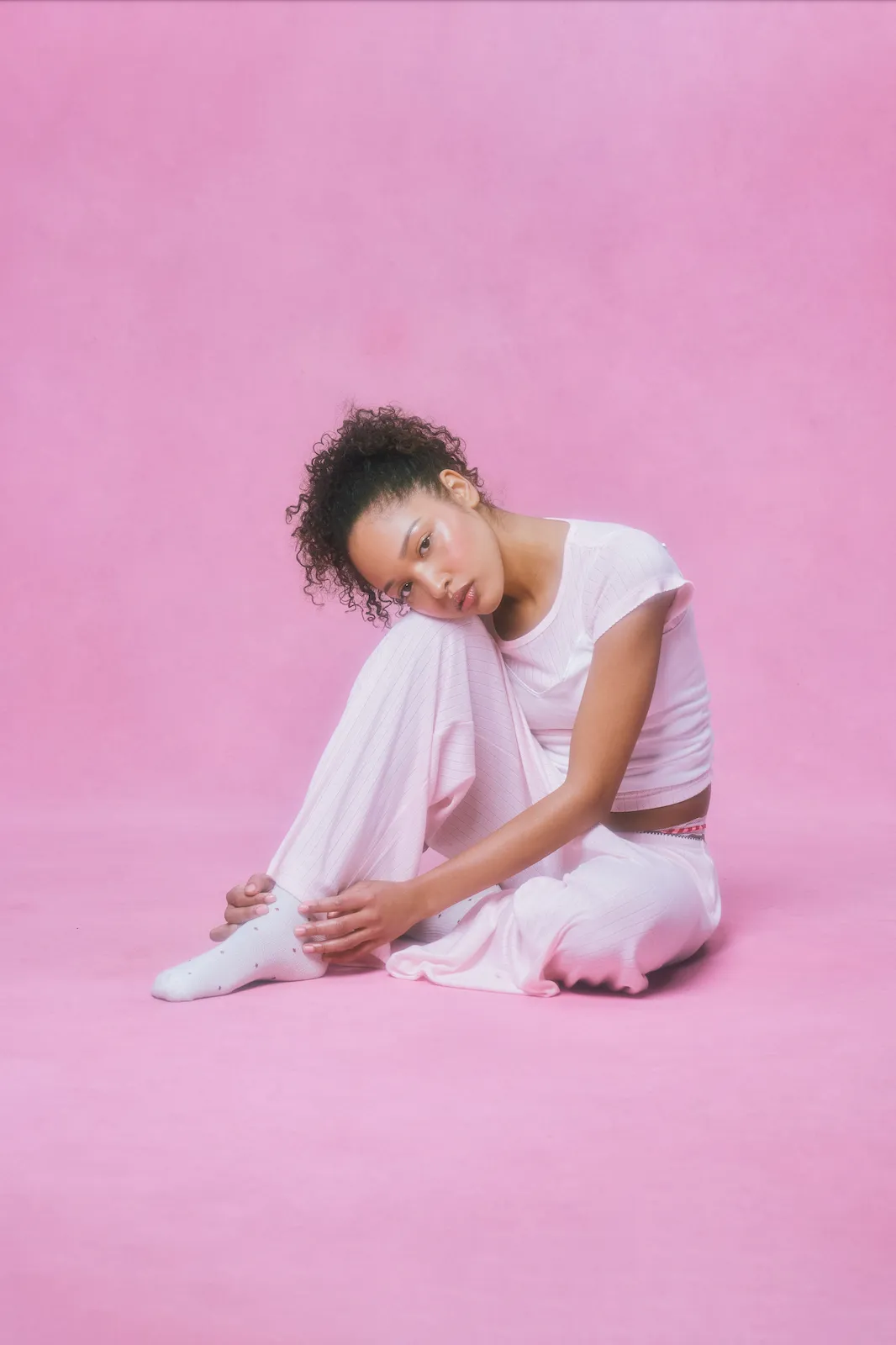 Pointelle Sleep Pant - Blush sold by Dairy Boy