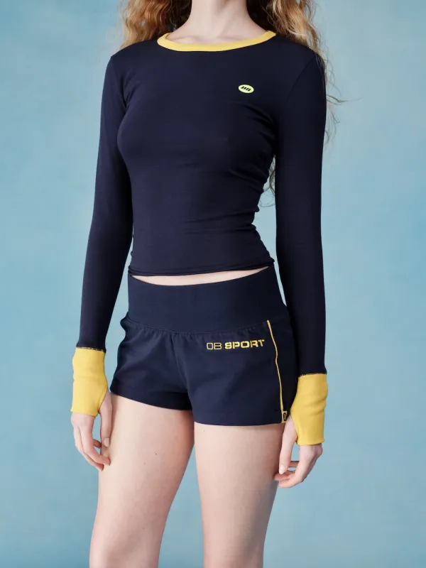 The Everyday Long Sleeve Tee - Classic Navy made by Dairy Boy