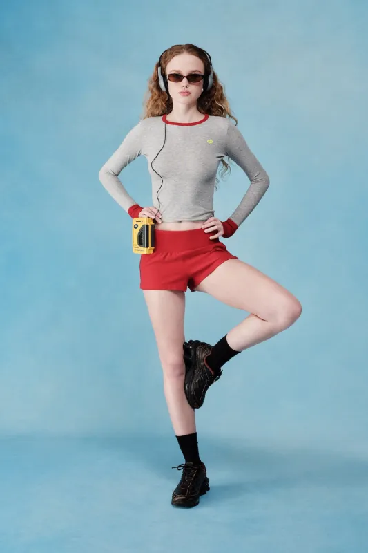 Low Rise Errand Short - Cherry Red made by Dairy Boy