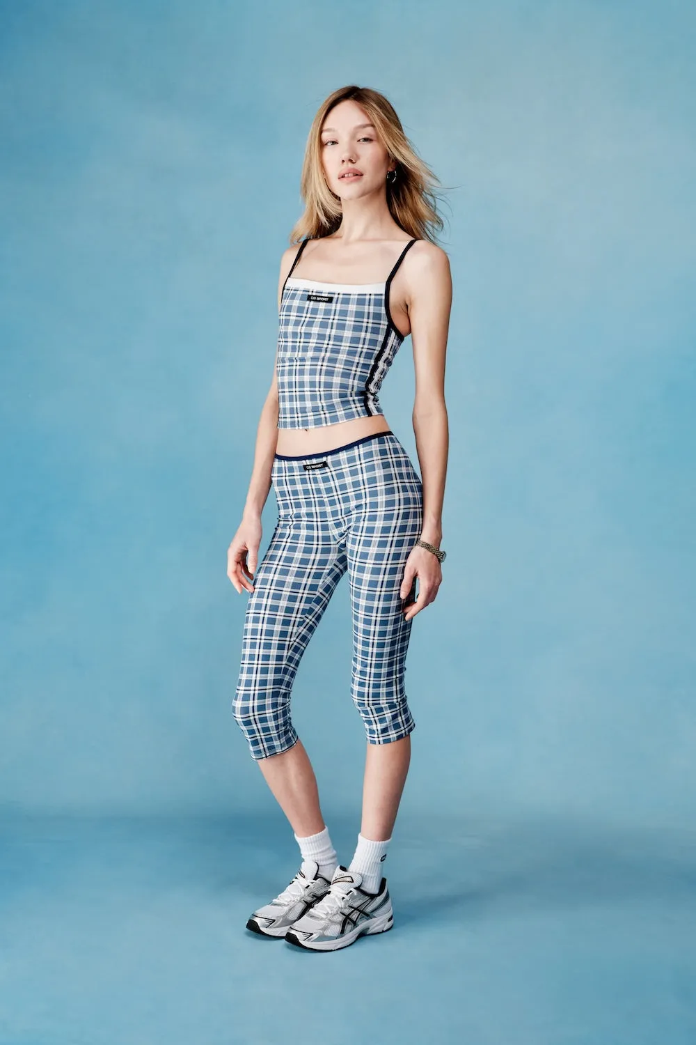 Square Neck Tank - Greenwich Plaid sold by Dairy Boy product image thumbnail 2