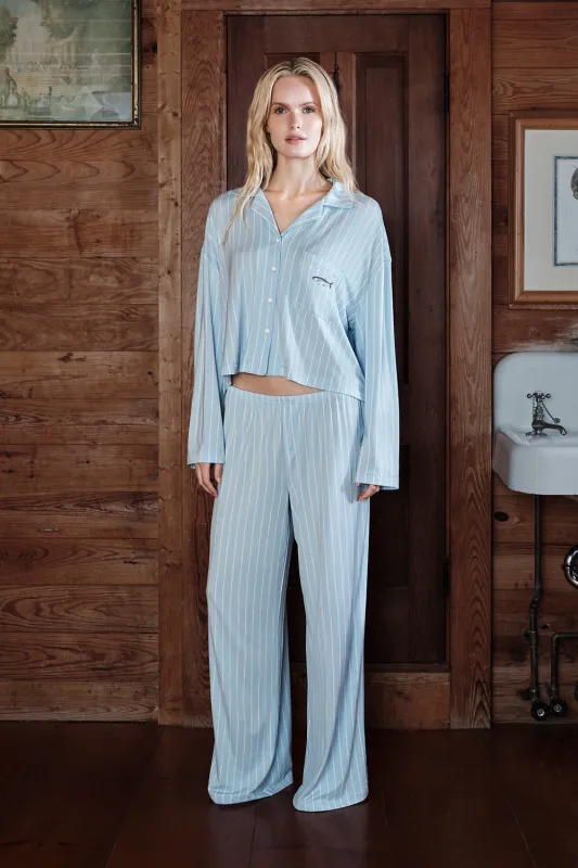 Butter Sleep Set - Saltwater Stripe made by Dairy Boy