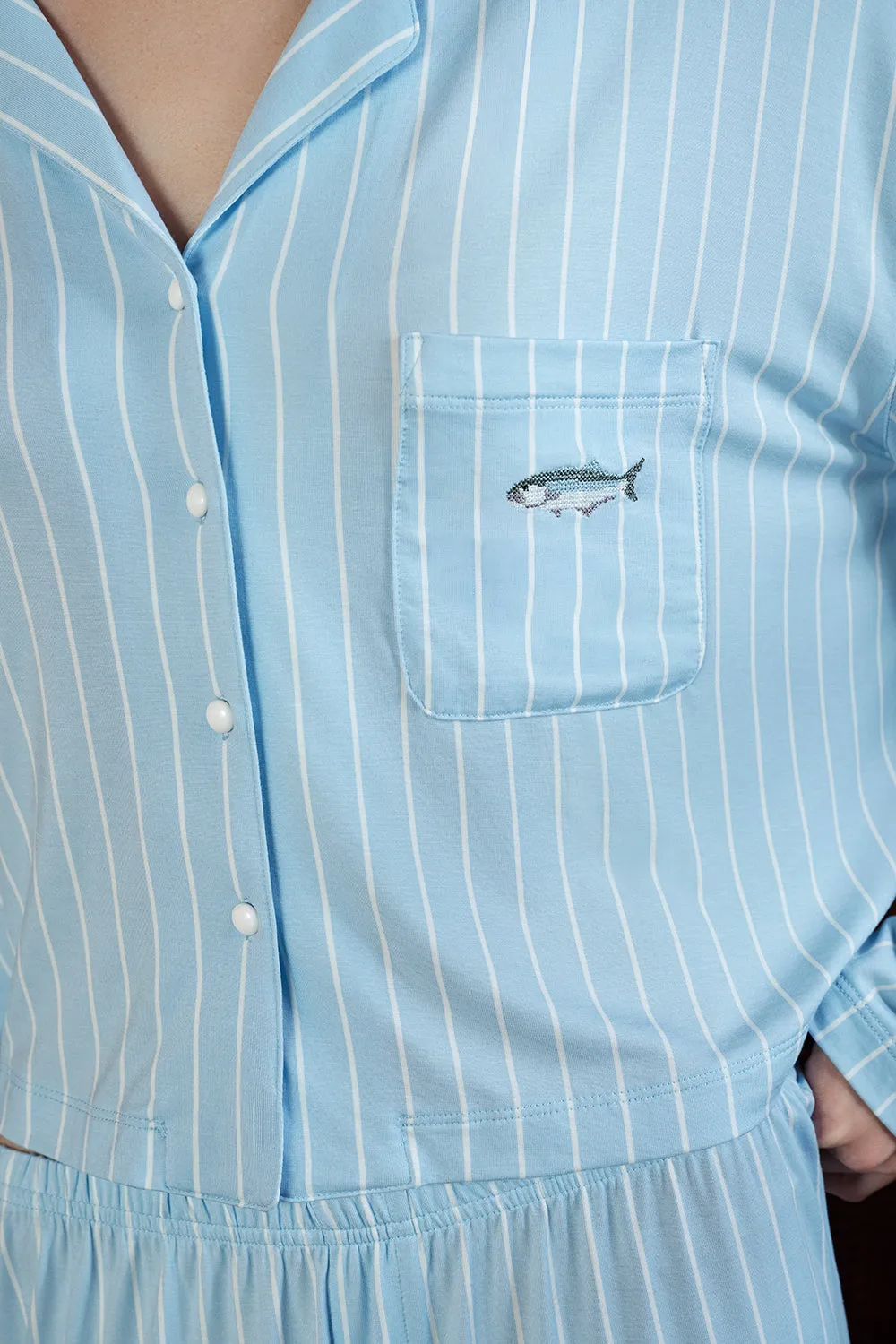 Butter Sleep Set - Saltwater Stripe sold by Dairy Boy product image thumbnail 5