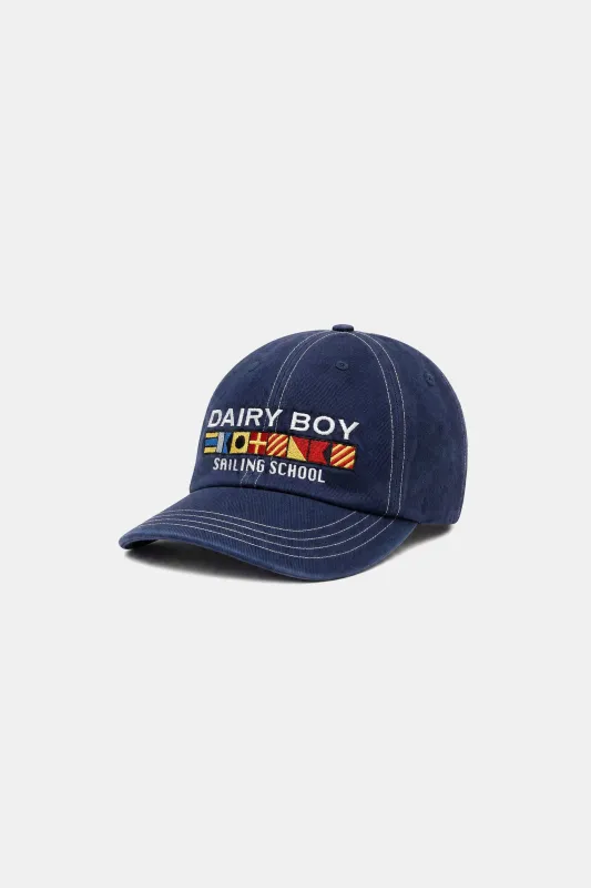 Sailing School Baseball Hat - Classic Navy made by Dairy Boy