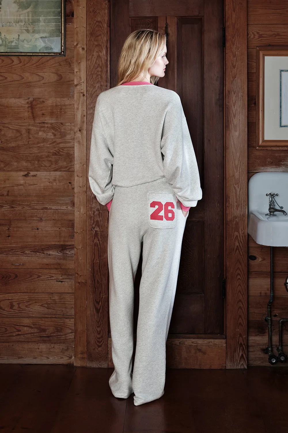 Straight Leg Sweatpant - Heather Grey sold by Dairy Boy product image thumbnail 4