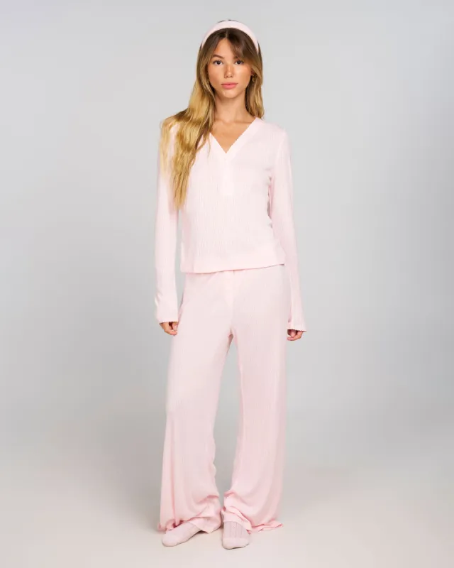 Pointelle Sleep Pants - Blush sold by Dairy Boy