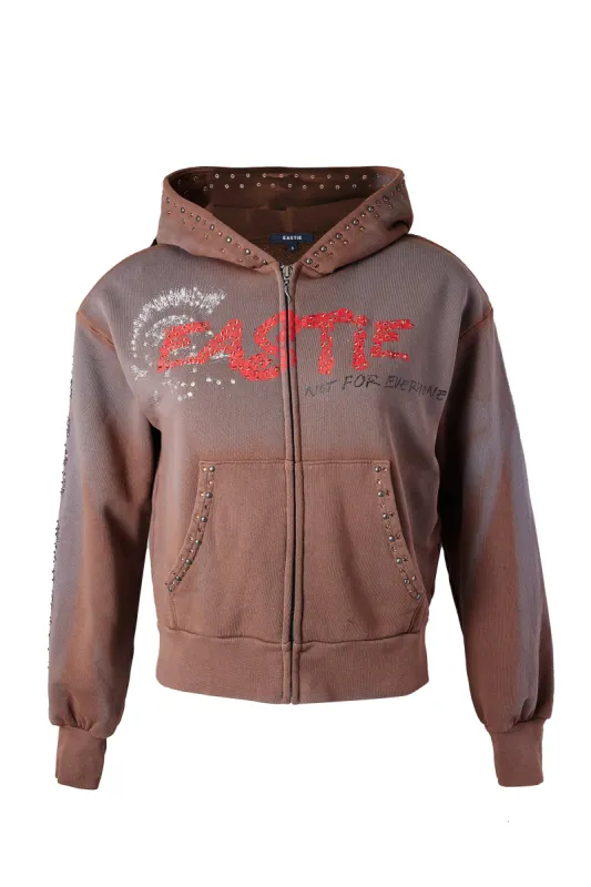 SKULL SOUVENIR ZIP HOODIE sold by EASTIE