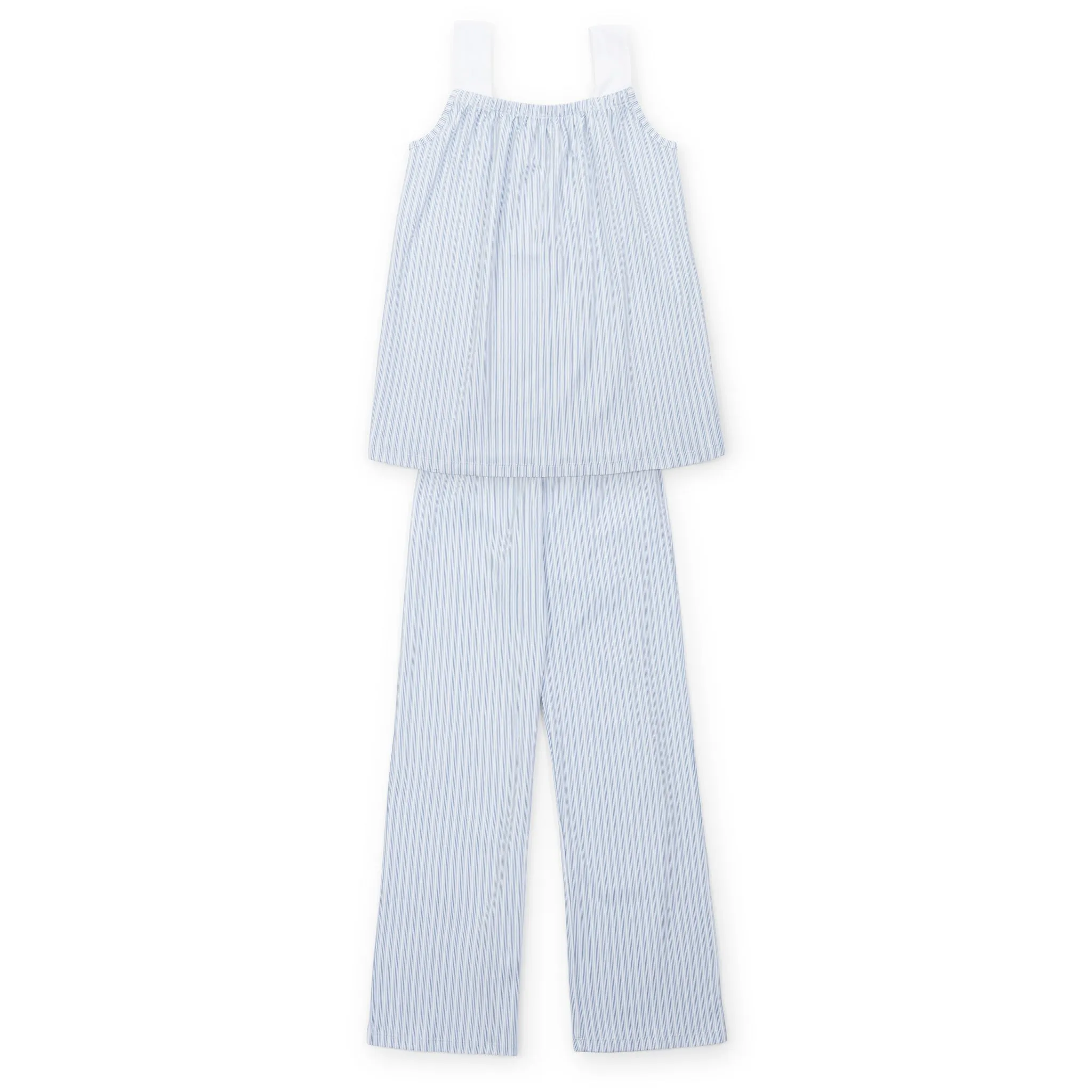 Pennie Women's Pajama Pant Set - Stripes in Blue sold by Lila and Hayes
