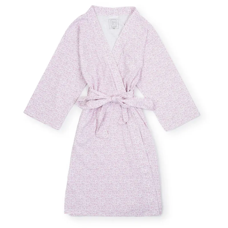 SALE Sassy Women's Pima Cotton Spa Wrap - Pretty Pink Blooms made by Lila and Hayes