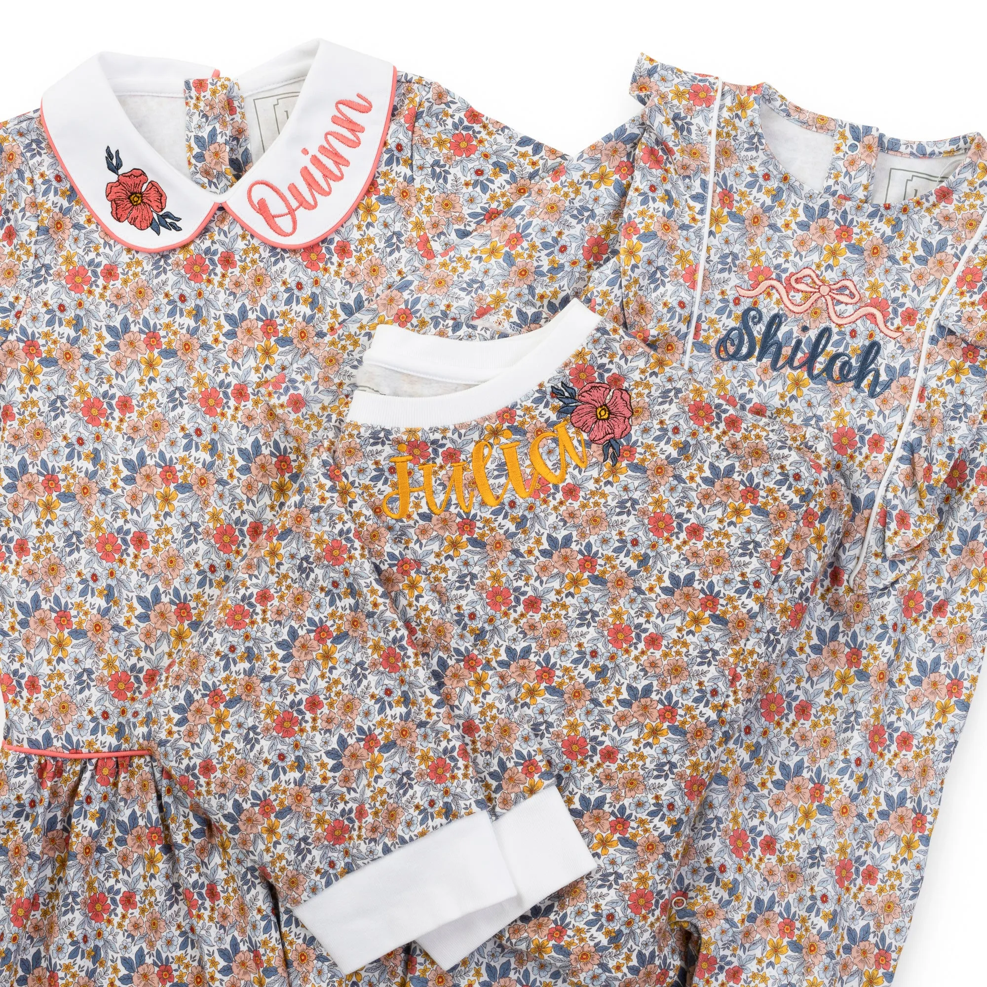 SALE Ann Women's Longsleeve Nightgown - Falling For Floral sold by Lila and Hayes product image thumbnail 4