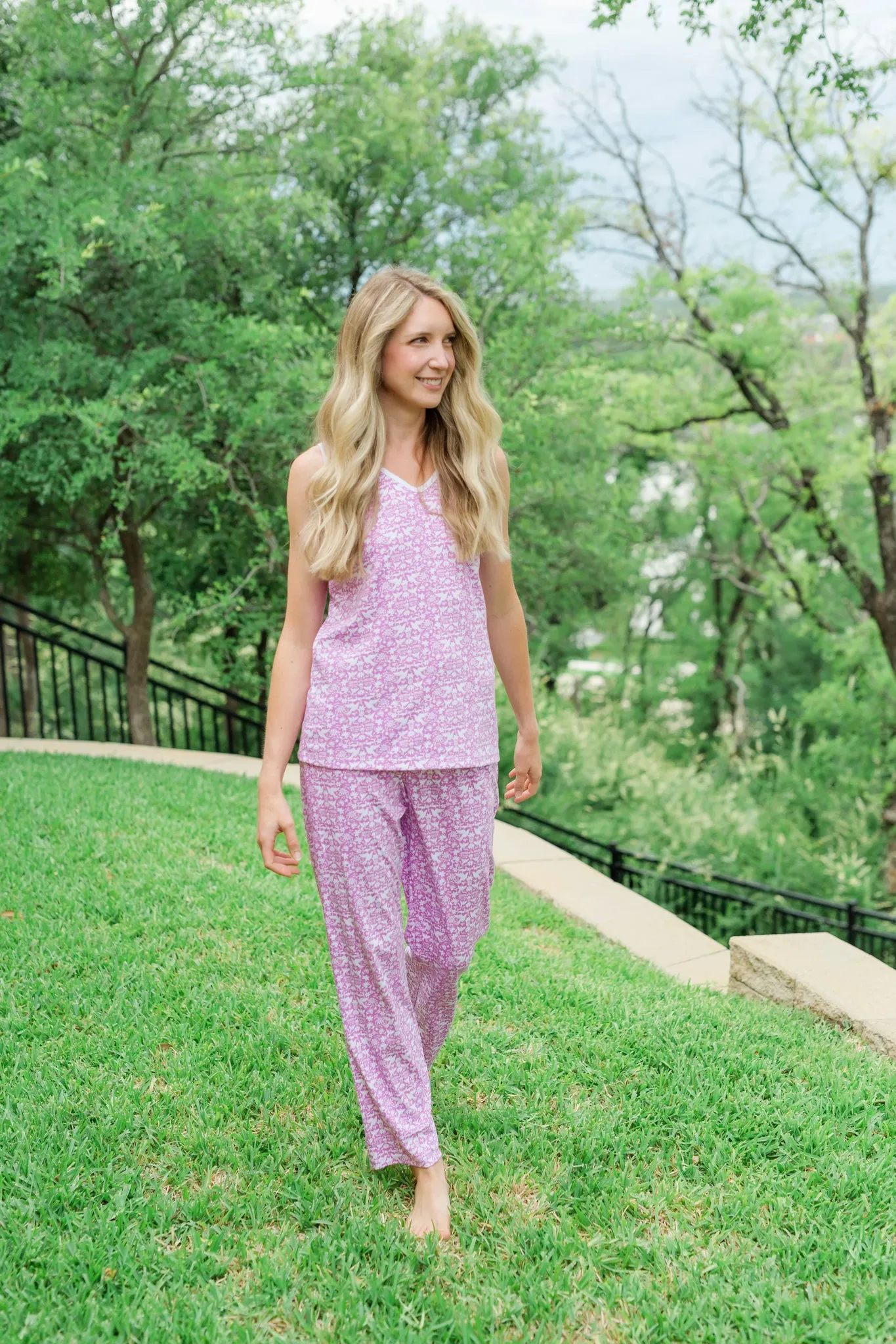 SALE Sally Women's Pajama Pant Set - So Pink Otomi sold by Lila and Hayes product image thumbnail 2