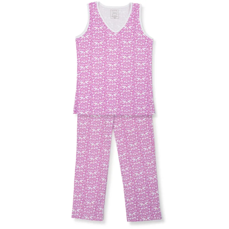 SALE Sally Women's Pajama Pant Set - So Pink Otomi sold by Lila and Hayes