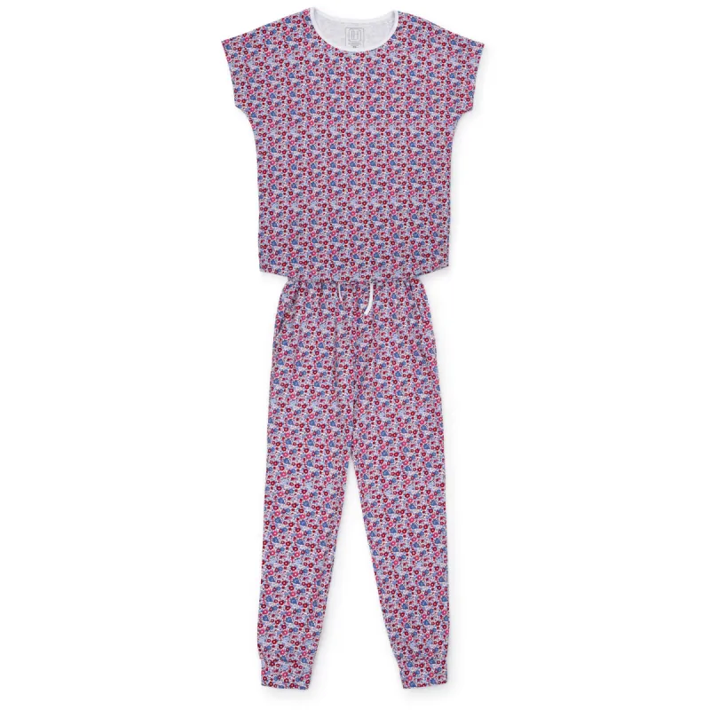 Melanie Women's Pajama Jogger Pant Set - Freedom Floral sold by Lila and Hayes
