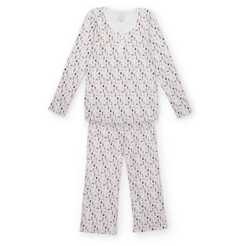 SALE Calli Women's Longsleeve Pima Cotton Pajama Pant Set - Nutcracker Encore sold by Lila and Hayes