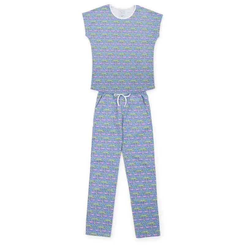 Marcia Women's Pajama Pant Set Royal Safari sold by Lila and Hayes