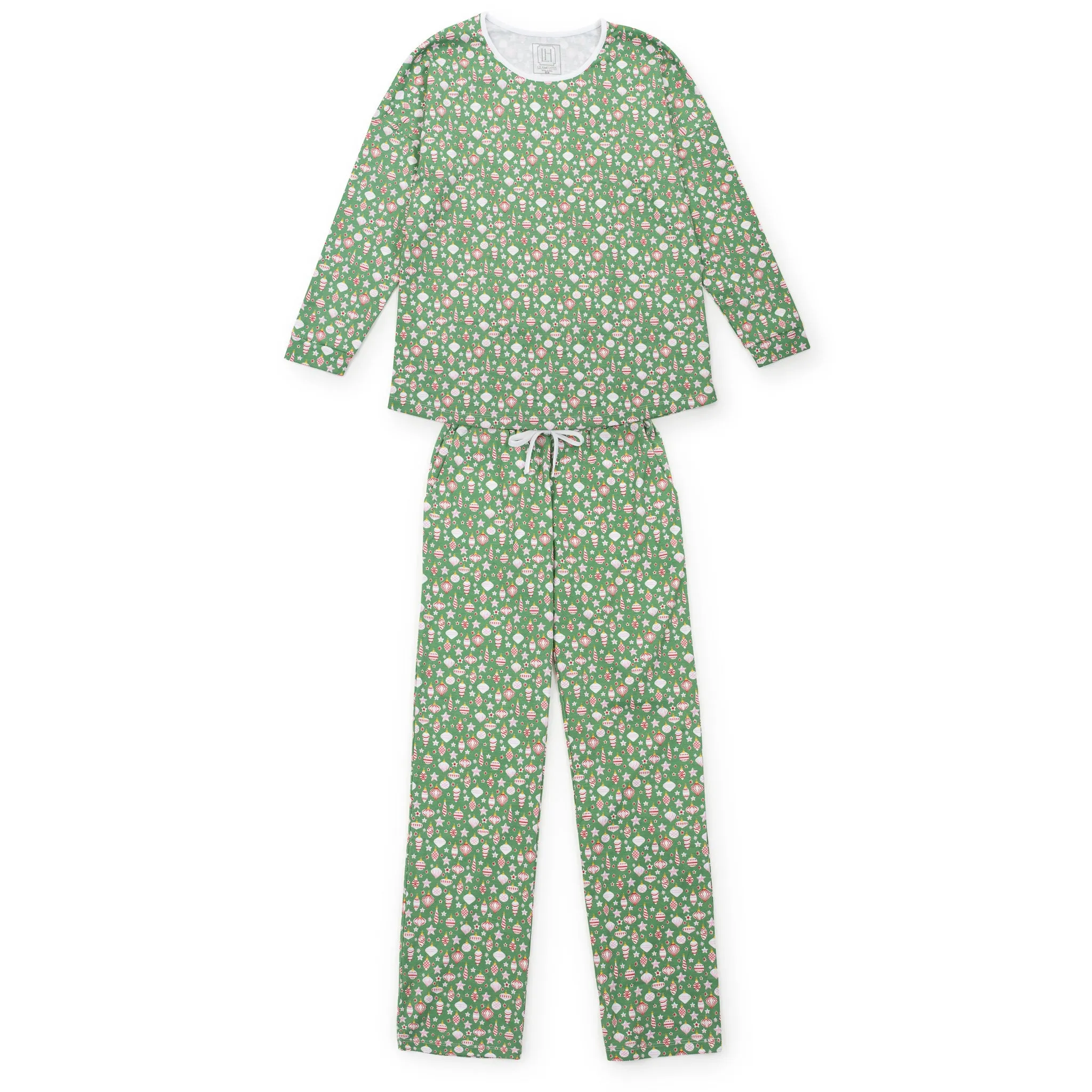 Audrey Women's Longsleeve Top Pant Set - Retro Ornaments sold by Lila and Hayes