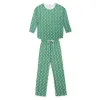 Audrey Women's Longsleeve Top Pant Set - Santa's Helpers sold by Lila and Hayes