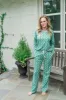 Audrey Women's Longsleeve Top Pant Set - Santa's Helpers sold by Lila and Hayes