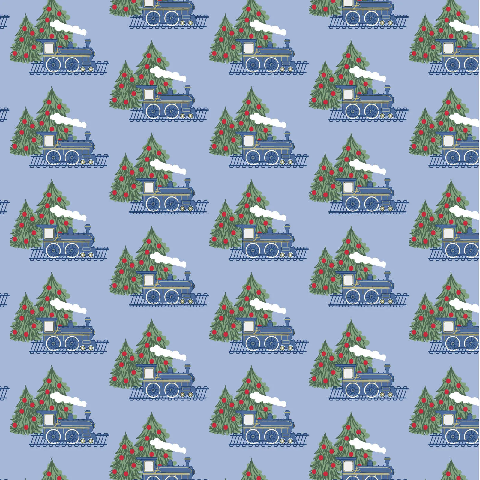 Marty Women's Pajama Short Set - North Pole Express sold by Lila and Hayes product image thumbnail 2