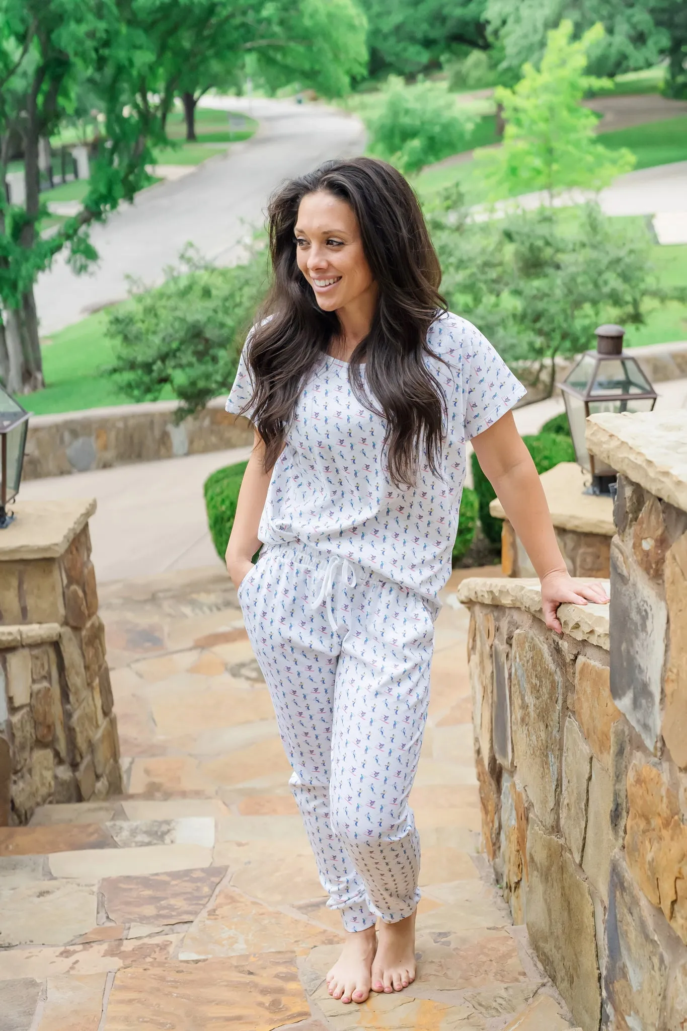 Melanie Women's Pajama Jogger Pant Set - Hitting the Slopes sold by Lila and Hayes product image thumbnail 3