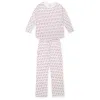 Audrey Women's Longsleeve Top Pant Set - Hot Cocoa Santa sold by Lila and Hayes