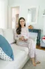 Audrey Women's Longsleeve Top Pant Set - Hot Cocoa Santa sold by Lila and Hayes