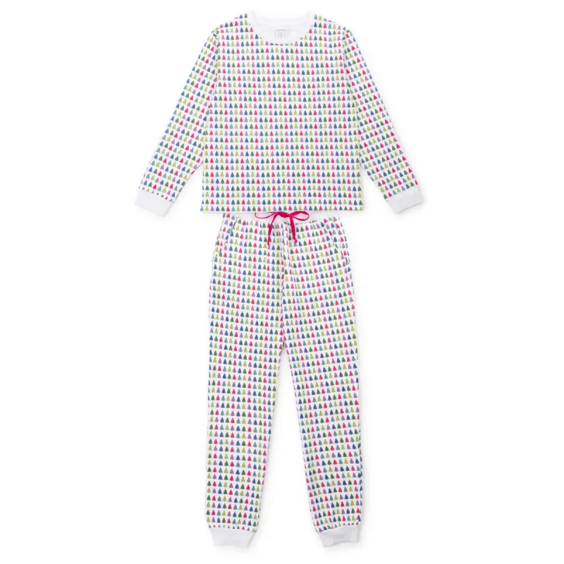 Kelsey Women's Sweatshirt Jogger Set - Christmas Tree Bright made by Lila and Hayes