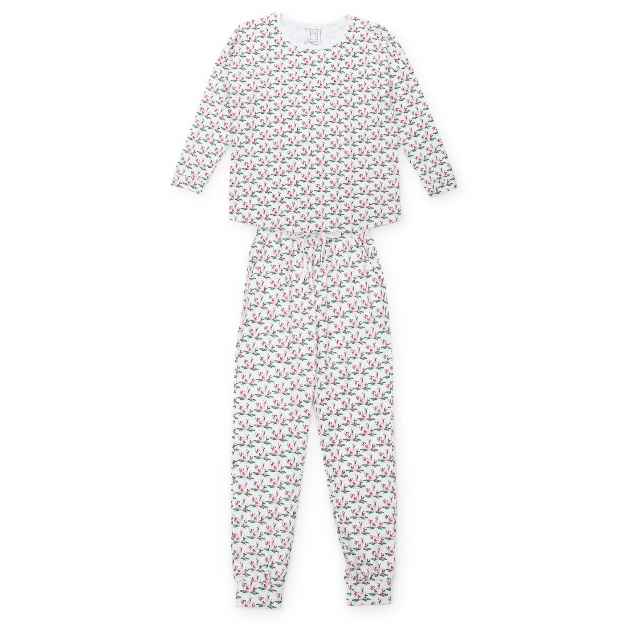 Sarah Women's Longsleeve Jogger Set Merry Little Cocktails sold by Lila and Hayes