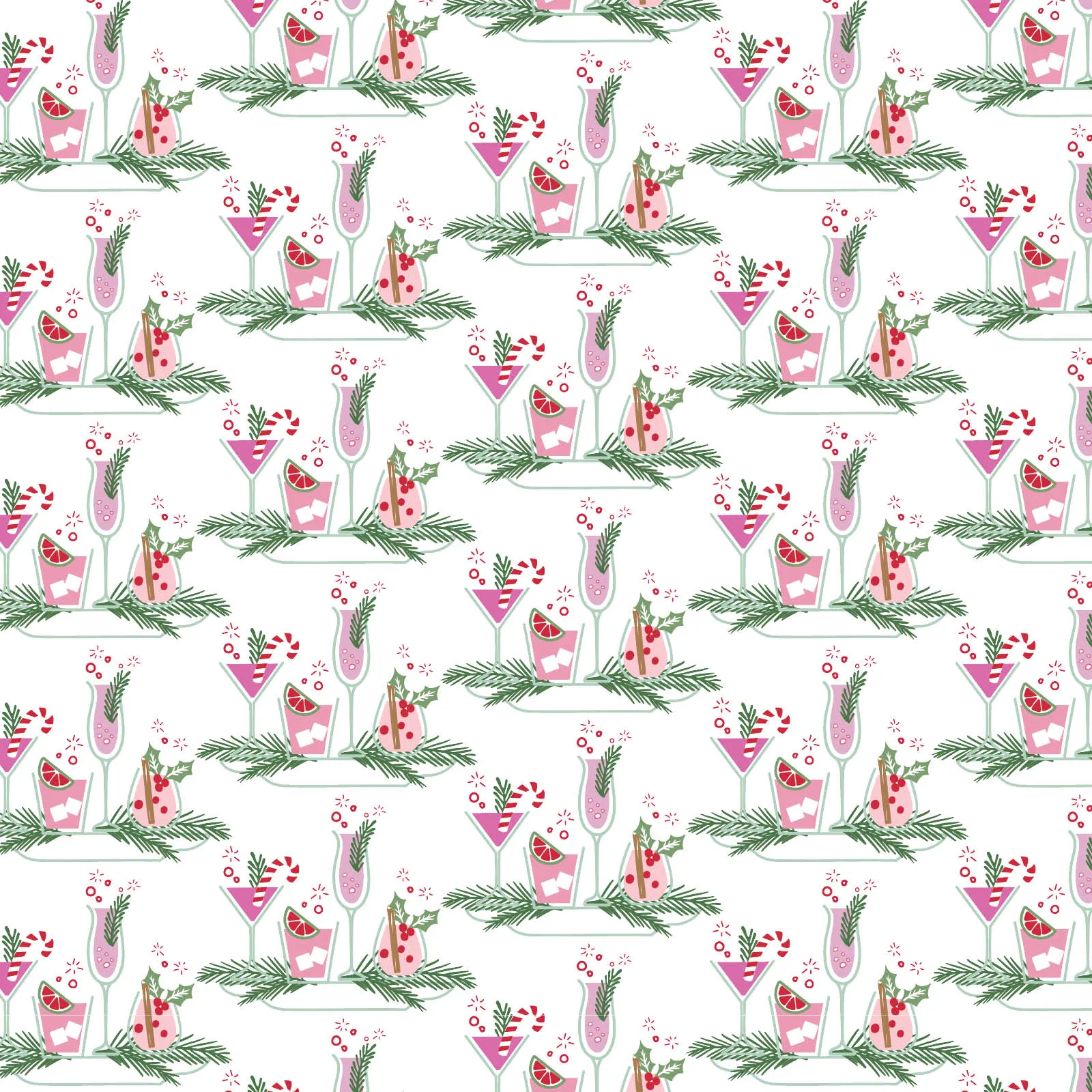 Sassy Women's Spa Wrap Merry Little Cocktails sold by Lila and Hayes product image thumbnail 2