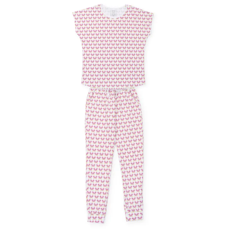 Melanie Women's Pajama Jogger Pant Set - Pickleball Pink sold by Lila and Hayes