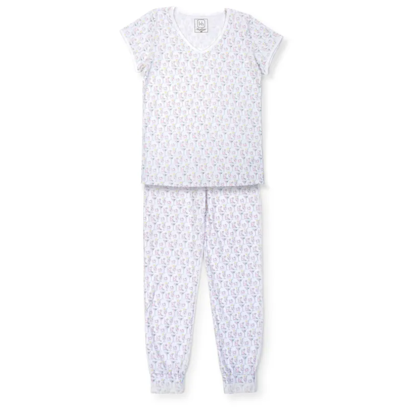 SALE Melanie Women's Pajama Jogger Pant Set - Summer Sips sold by Lila and Hayes