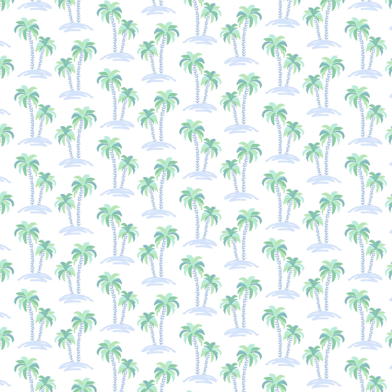 Anna Women's Longsleeve Top Short Set - Palm Tree Isle Blue sold by Lila and Hayes product image thumbnail 2