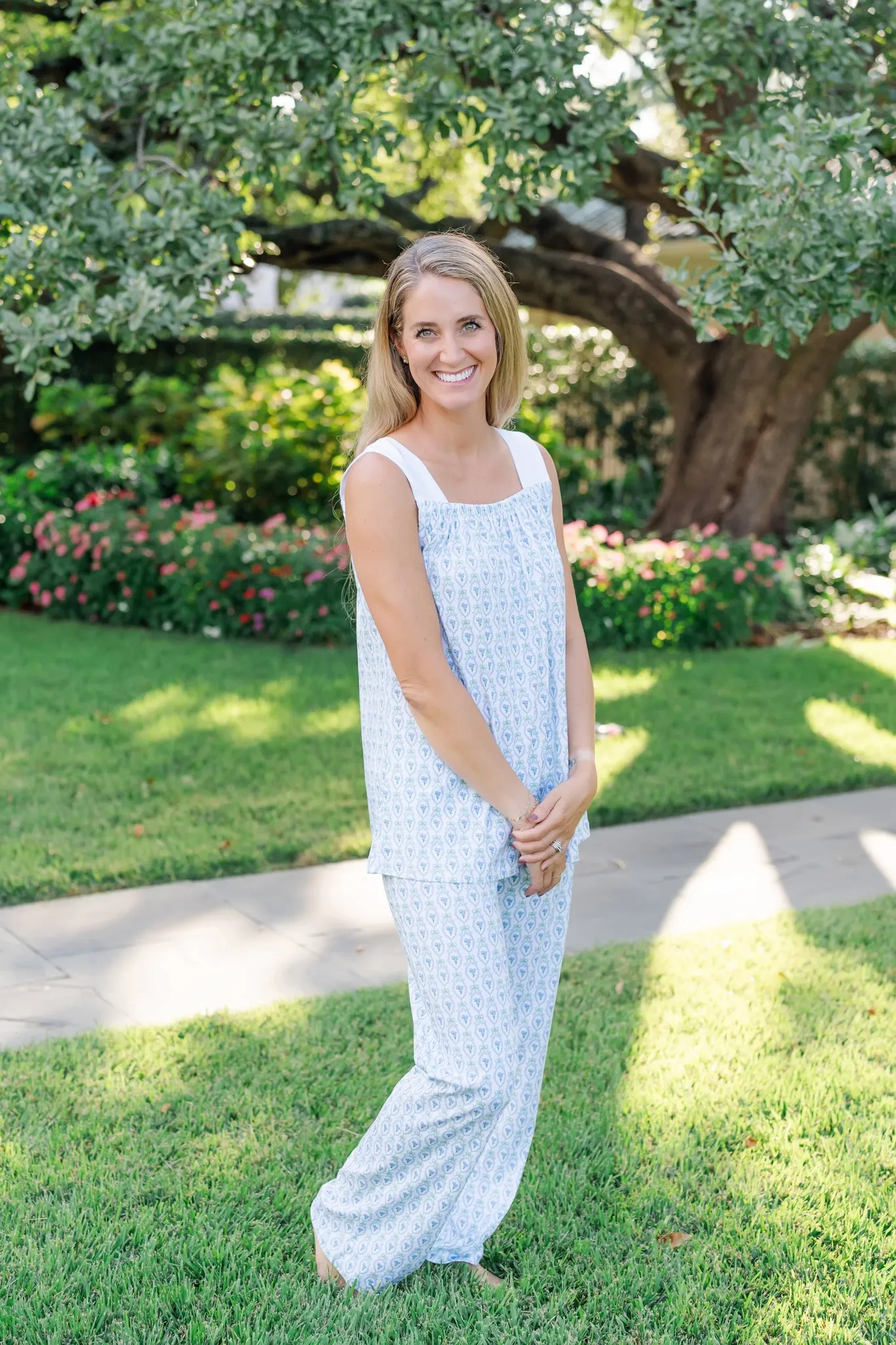 Pennie Women's Pajama Pant Set - Hampton Blooms sold by Lila and Hayes product image thumbnail 3