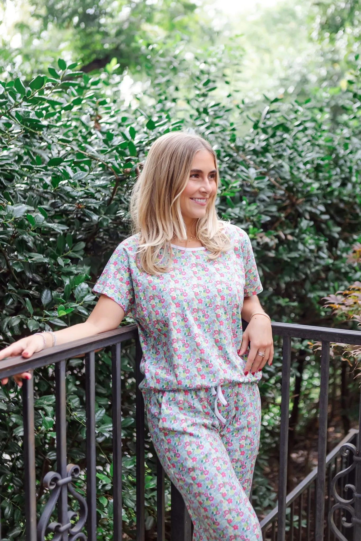 Marcia Women's Pajama Pant Set - Arboretum Floral sold by Lila and Hayes product image thumbnail 3