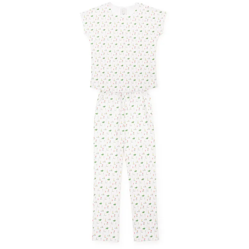 Marcia Women's Pajama Pant Set Golf Life sold by Lila and Hayes