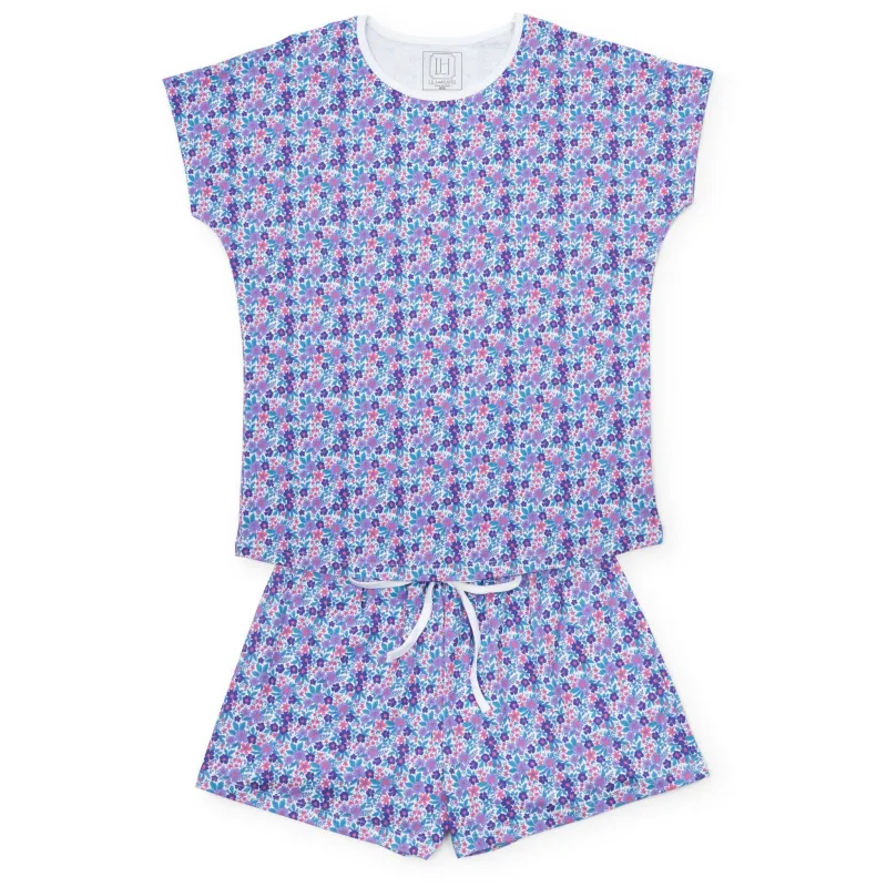 Riley Women's Pajama Short Set - Blackberry Floral sold by Lila and Hayes