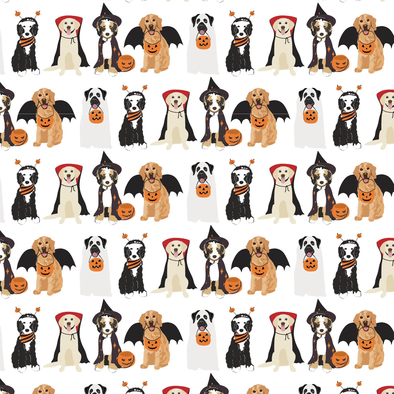 Anna Women's Longsleeve Top Short Set - Halloween Pups sold by Lila and Hayes product image thumbnail 2