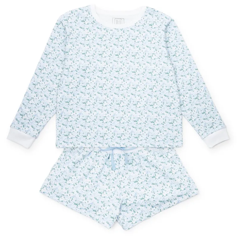 Janann Women's Sweatshirt Short Set SnowCapped Mountains sold by Lila and Hayes