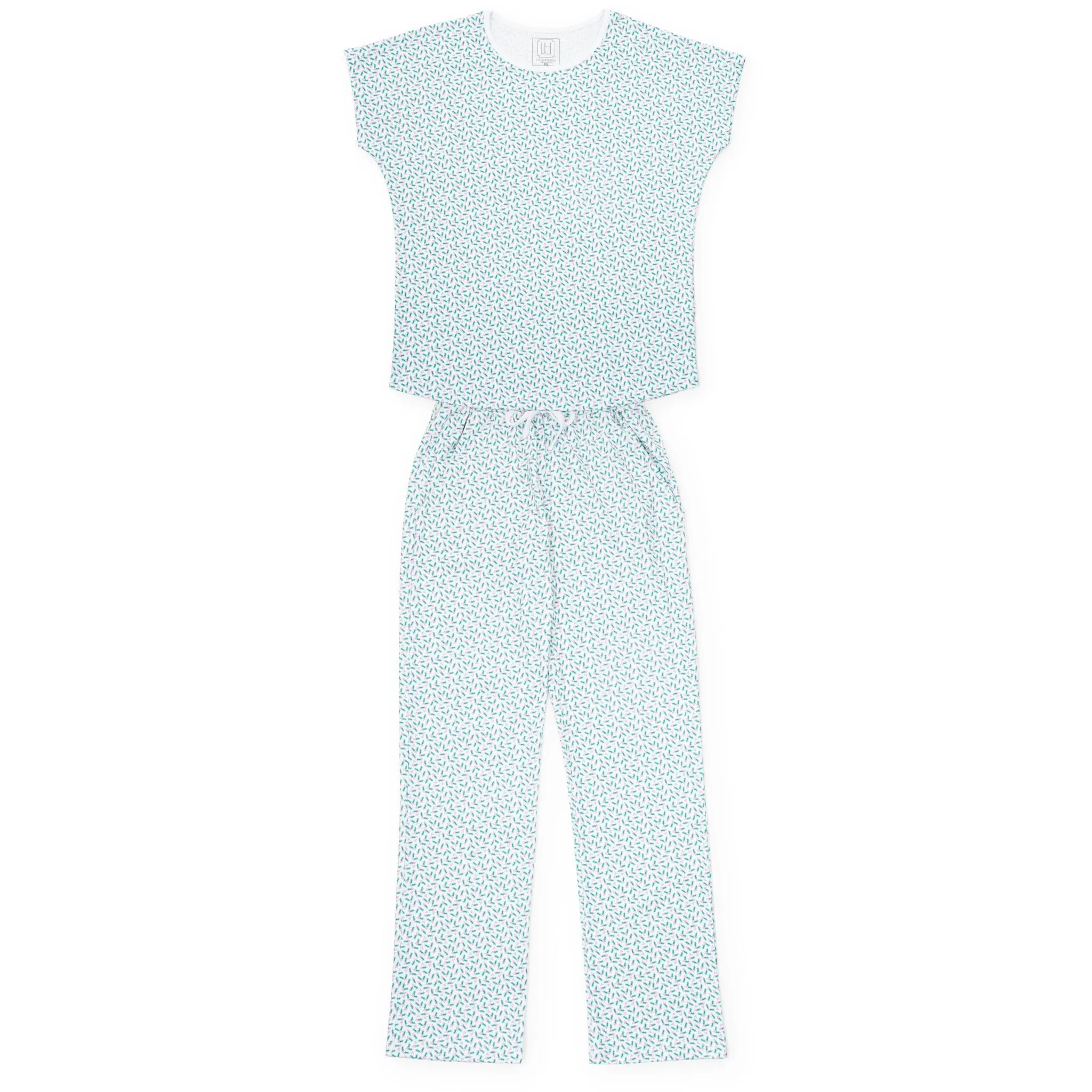 Marcia Women's Pajama Pant Set Holly Holiday sold by Lila and Hayes